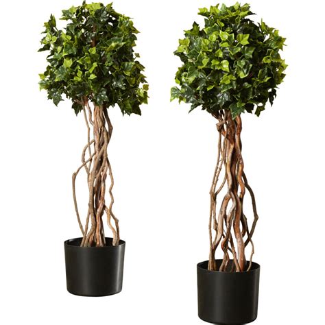 Darby Home Co 30 Faux English Ivy Single Ball Topiary Plant In Pot