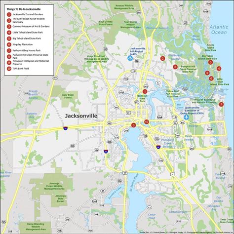 Map Of Jacksonville Florida Gis Geography