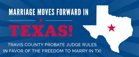 Texas County Judge Rules Same Sex Marriage Ban To Be Unconstitutional