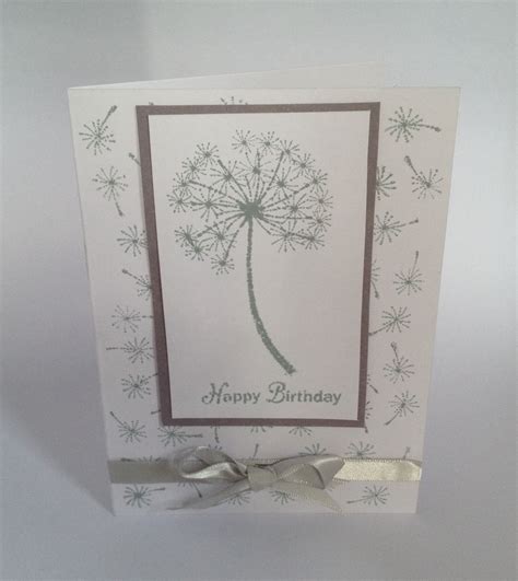 Happy Birthday Card Dandelion Card Handmade Cards Diy Cards Handmade Cards Diy Cards