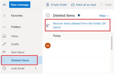 Recover Deleted Emails From Office 365 Outlook Web App