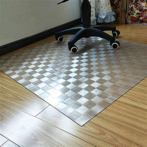 Niuyu Non Slip Clear Floor Mat Plastic Floor Protector Mat Pvc Office