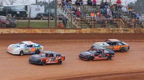 No speeding, no passing, no bumping; Dirt Track Racing 2/23/12 411 Motor Speedway Mini Stock ...
