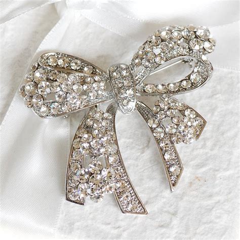 Vintage Style Bow Brooch By Highland Angel