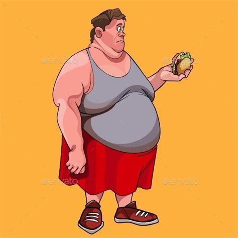 Body Image And Food Disorders Fat Cartoon Fat Cartoon Characters Cartoon Man