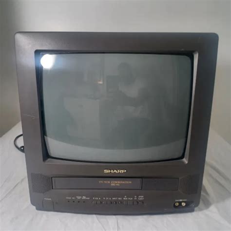 VINTAGE SHARP 13VT L100 13 CRT TV VCR VHS Combo No Remote Retro Gaming