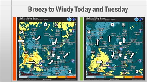NWS Las Vegas On Twitter Gusty Southwesterly Winds Are Expected Today