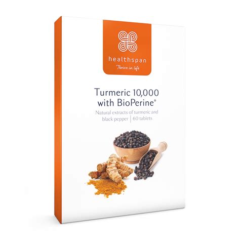 Turmeric 10 000 With Bioperine Black Pepper Extract 60 Tablets Wise