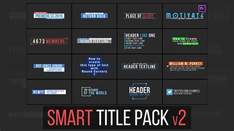 Top 10 free intro templates 2017 camtasia studio 8 9. Smart Title Pack v2 » Free After Effects Template