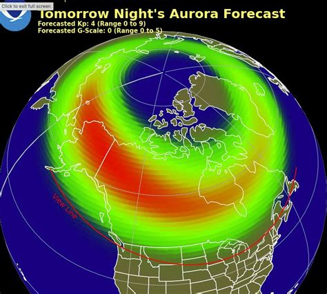 Noaas Official Northern Lights Forecast Shows How Far South Aurora