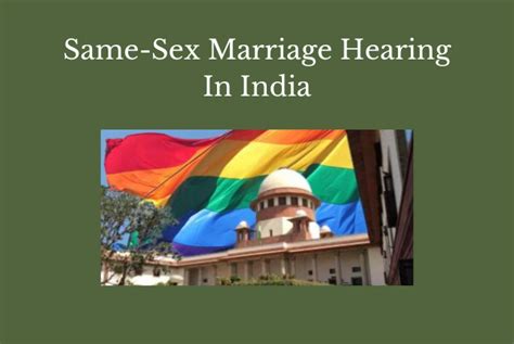 same sex marriage hearing in india