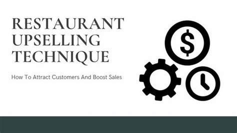 Up Selling Restaurants