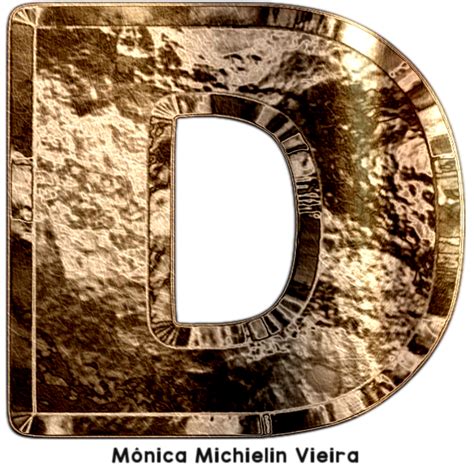 Monica Michielin Alphabets Alfabeto De Bronze Png Bronze Texture