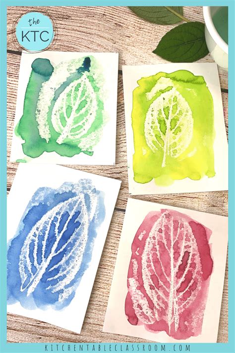 Leaf Rubbing Crayon Resist Leaf Art For Any Season The Kitchen Table