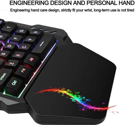 Bileeko One Hand Mechanical Gaming Keyboard Half Keyboard Small Gaming