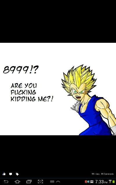 Vegeta's quote it's over 9000! from the saiyan saga in the english dub of dragon ball z is a popular internet meme. Dragon Ball Z - Vegeta "9000" meme | Dragon ball z, Dragon ...