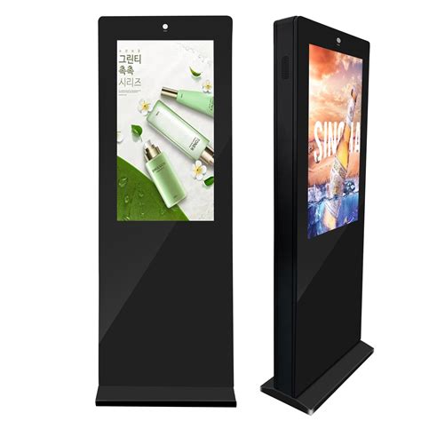 55 Inch Lcd Screen Monitors Oemodm Advertising Display Kiosk Floor