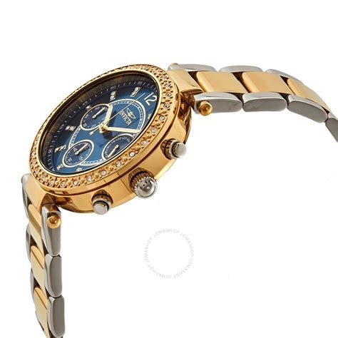 Invicta Angel Chronograph Quartz Crystal Blue Dial Ladies Watch 29924