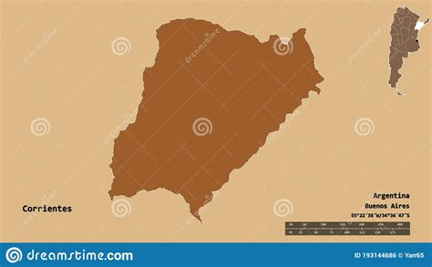 Corrientes Province Of Argentina Zoomed Pattern Stock Illustration