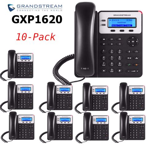 10 Grandstream Gxp1620 Small Business Hd 2 Line Ip Desk Phone Bundle