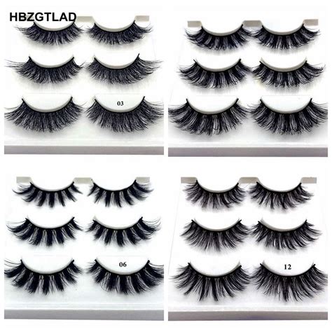 10 different styles sexy 100 handmade 3d mink hair beauty thick long false mink eyelashes fake
