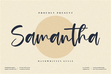 Samantha Font By Perspectype · Creative Fabrica