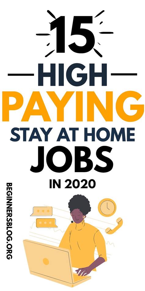 15 High Paying Work From Home Jobs In 2020 Work From Home Jobs Home