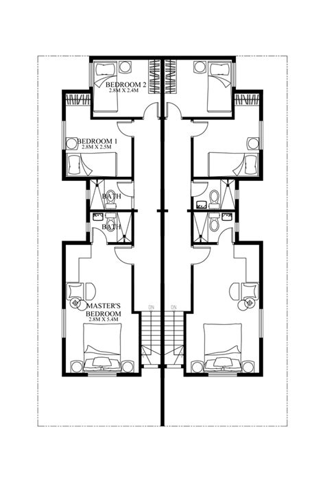 Floor Plan Duplex House Design Tyhjaosoiteontama