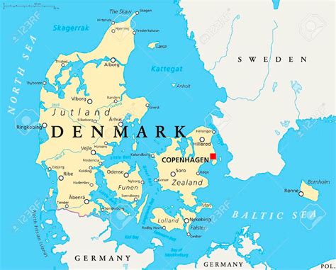 Denmark Map And 100 More Free Printable International Maps Denmark