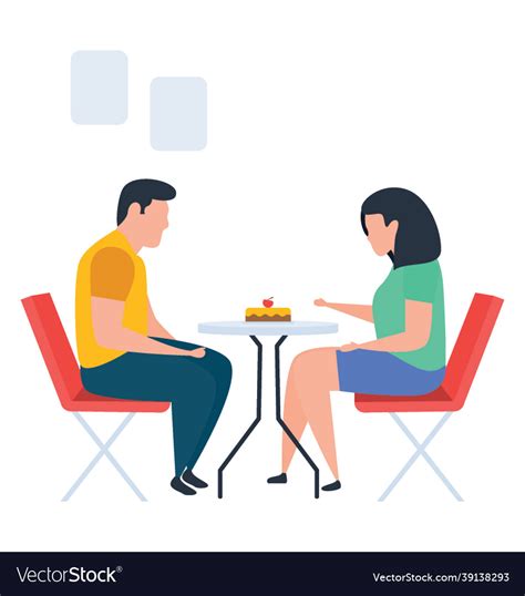 Couple Discussion Royalty Free Vector Image Vectorstock