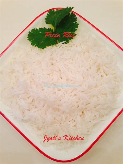 Rice Plain Basmati Jyotis Kitchen Simple And Easy Cooking