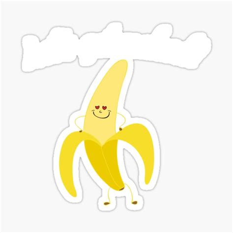 Lets Get Naked Work Naked Day Humor Banana Fun Pun Love Sticker For Sale By Merchking1 Redbubble