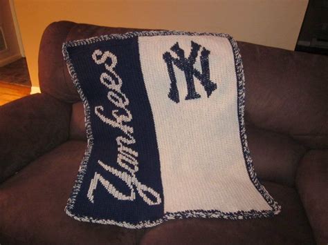 Buy products such as new york yankees bed in bag set at walmart and save. New York Yankees blanket | Crochet yankees blanket ...