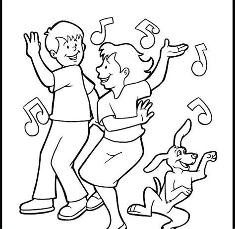 Ballroom Dancing Coloring Pages Sketch Coloring Page