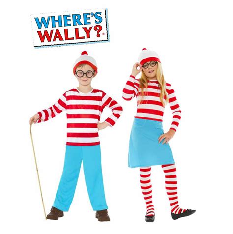 Girls Fancy Dress Wheres Wally Wenda Costume World Book Day Licensed