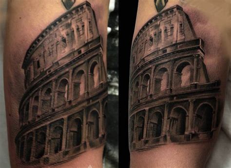 31 Colossal Colosseum Tattoos Body Art Guru