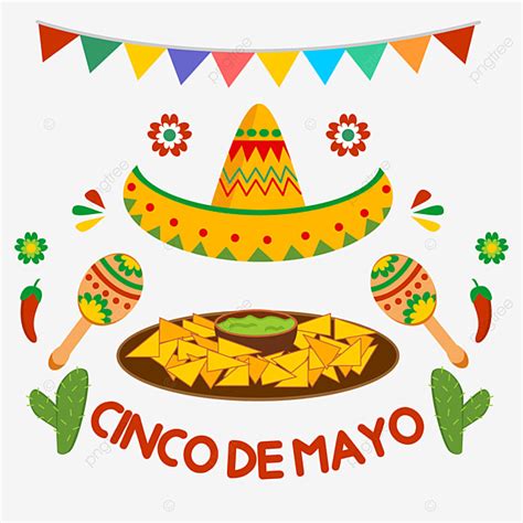 Cinco De Mayo Vector Png Images Delicious Mexican Food At Cinco De