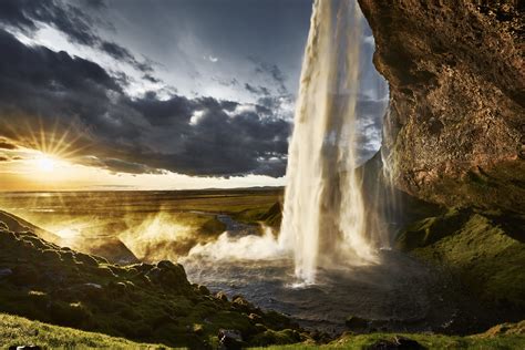 Wallpaper Id 139287 Seljalandsfoss Waterfall Iceland Landscape