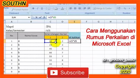 Cara Perkalian Di Excel Excel Dan Rumus Microsoft Excel Riset