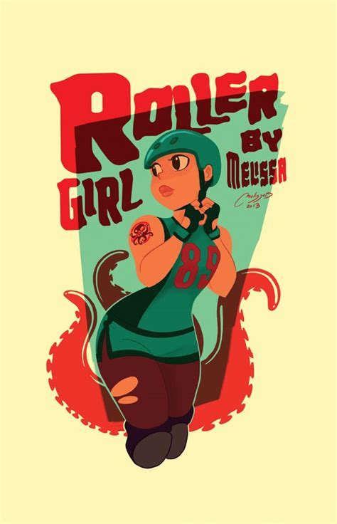 ROLLER GIRL by melissa ballesteros, via Behance | Roller girl, Roller derby art, Roller derby girls