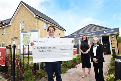Housebuilder Supports Hartlepool And East Durham Mind With £1000