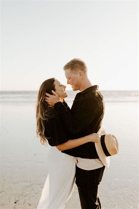 Oceanside Beach Town Couples Session Beba Vowels Photography Carlsbad California Inspiration