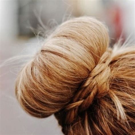 sock bun with braid long hair styles hair beauty hair makeup