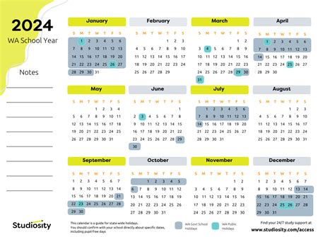 School Terms And Public Holiday Dates For Wa In 2024 Studiosity