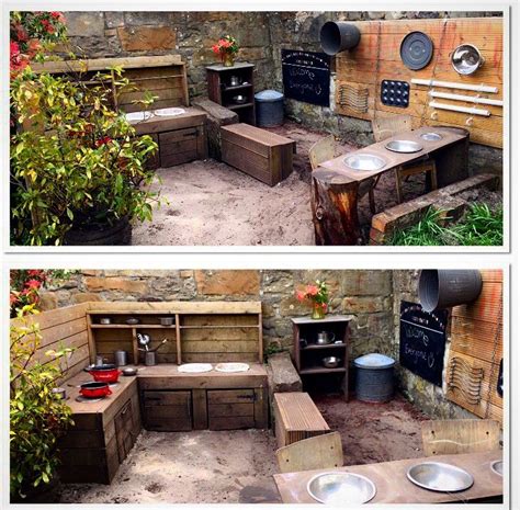 Creating endless opportunities, exploration and creativity in the out door environment for children, teachers and families. Mud kitchen Forbes | Mud kitchen, Outdoor decor, Patio