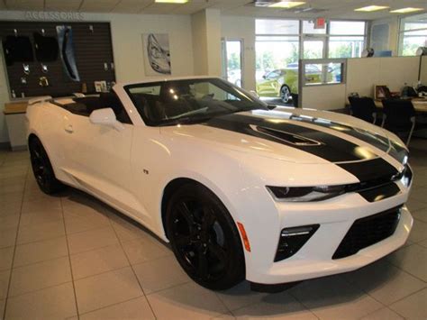 Aces Car 2017 New Chevrolet Camaro Convertible In White With Black