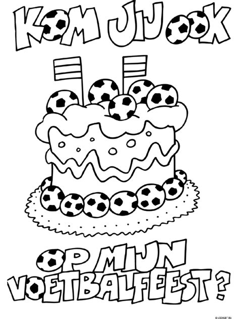 Voetbalfeest Uitnodiging Knutselpagina.nl knutselen, knutselen en