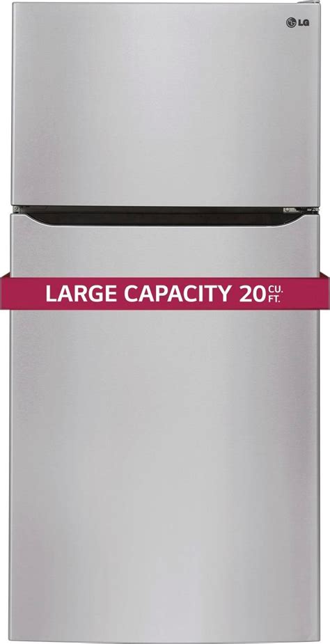 Best Buy Lg 202 Cu Ft Top Freezer Refrigerator Stainless Steel