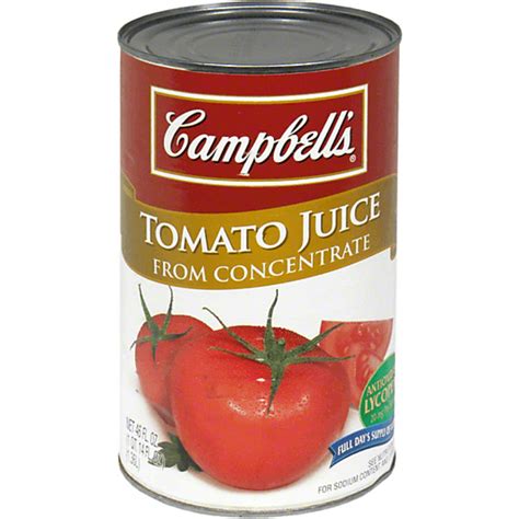 Campbells® Tomato Juice 46 Oz Vegetales Y Tomate Selectos