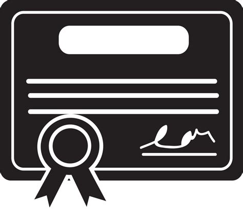 Certificate Icon Sign Symbol Design 10153813 Png